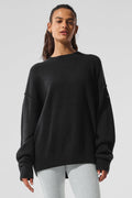 New Class Cashmere Crewneck Sweater - Black