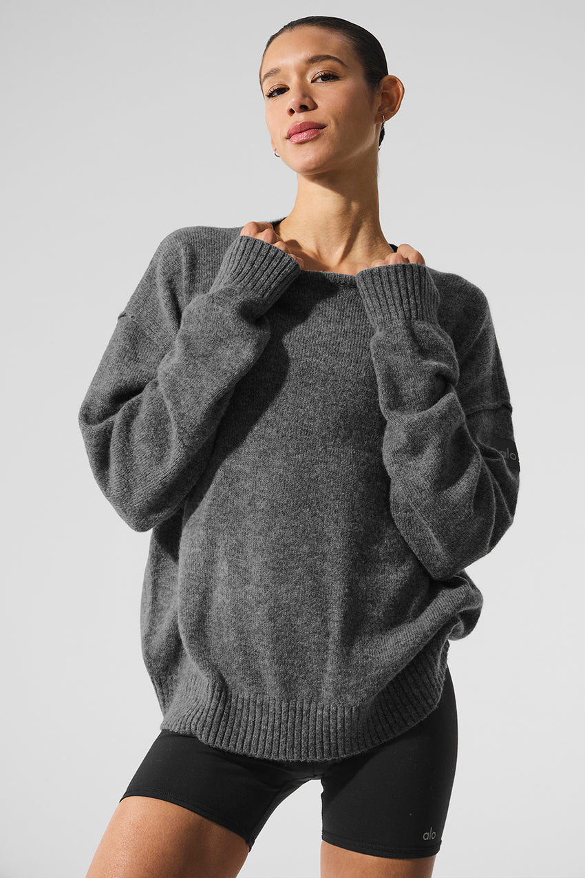 New Class Cashmere Crewneck Sweater - Black
