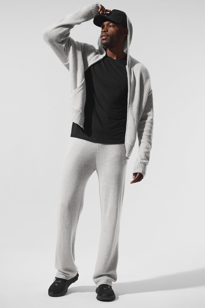 New Class Cashmere Full Zip Hoodie - Black