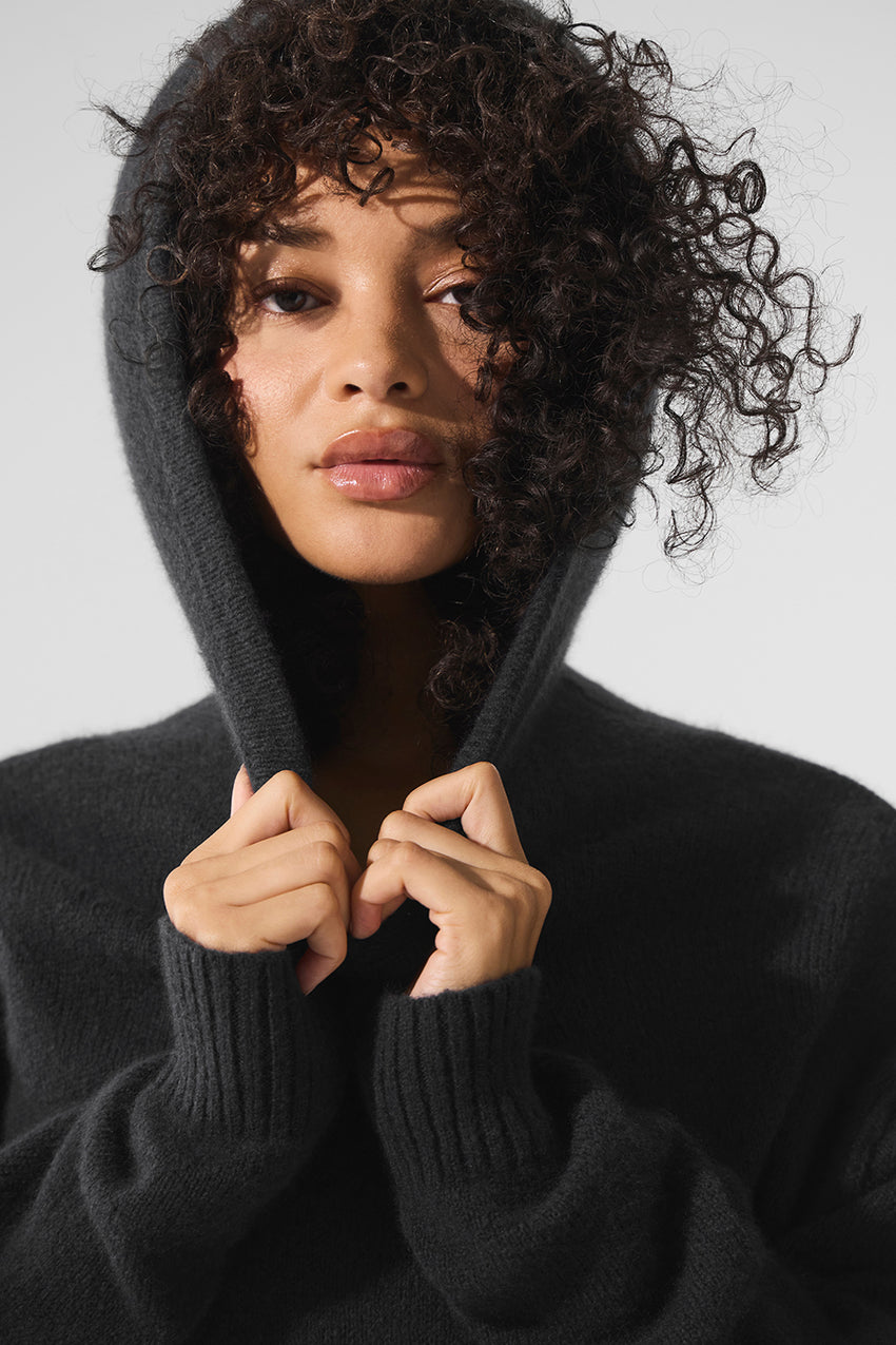 New Class Cashmere Hoodie - Bone Heather