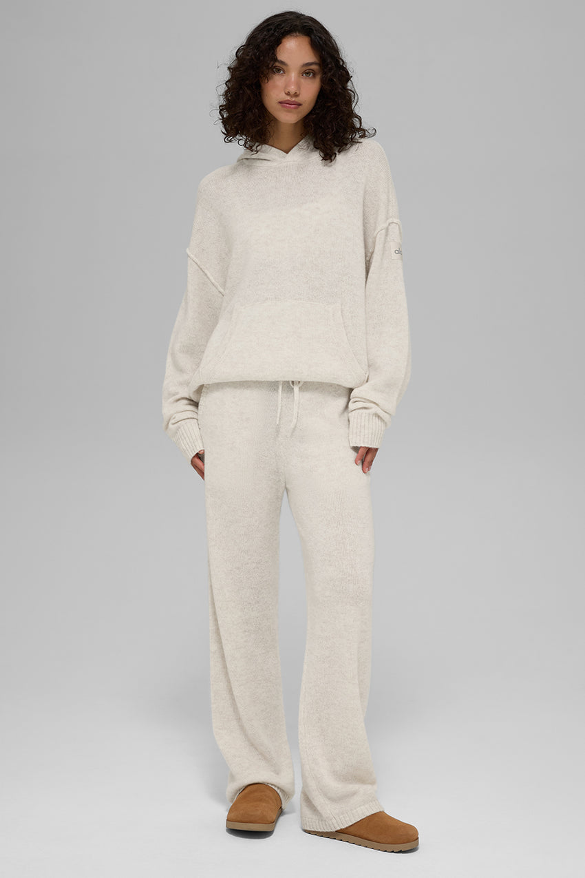 New Class Cashmere Hoodie - Bone Heather