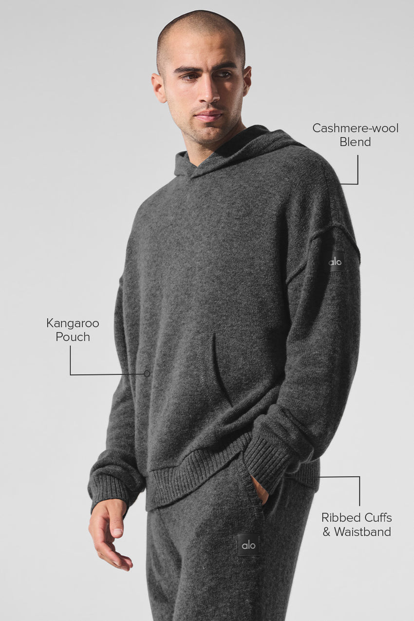 New Class Cashmere Hoodie - Bone Heather