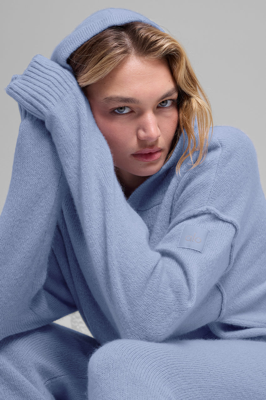 New Class Cashmere Hoodie - Bone Heather