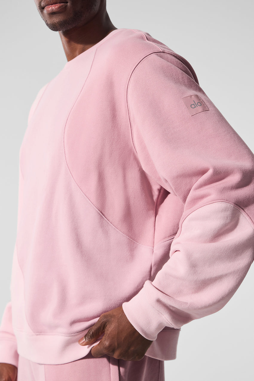 Make Waves Crew Neck Pullover - Athletic Heather Grey Tonal