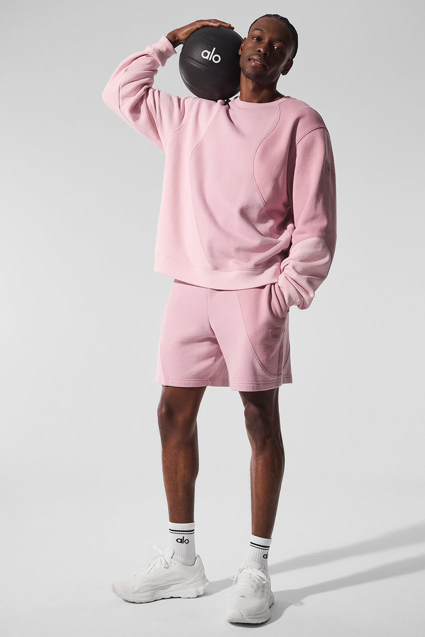 Make Waves Crew Neck Pullover - Athletic Heather Grey Tonal