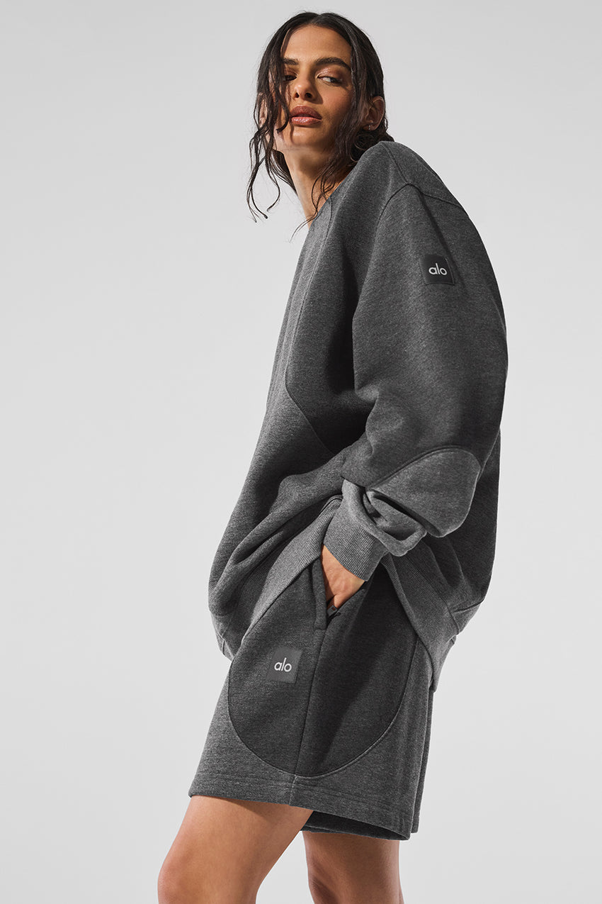 Make Waves Crew Neck Pullover - Ivory/Bone/Gravel