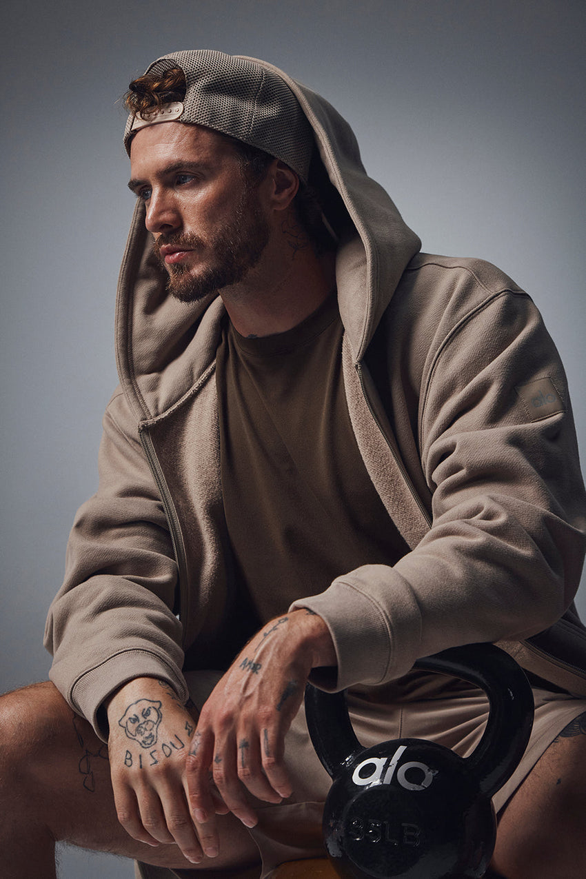 Renown Heavy Weight Full Zip Hoodie - Black