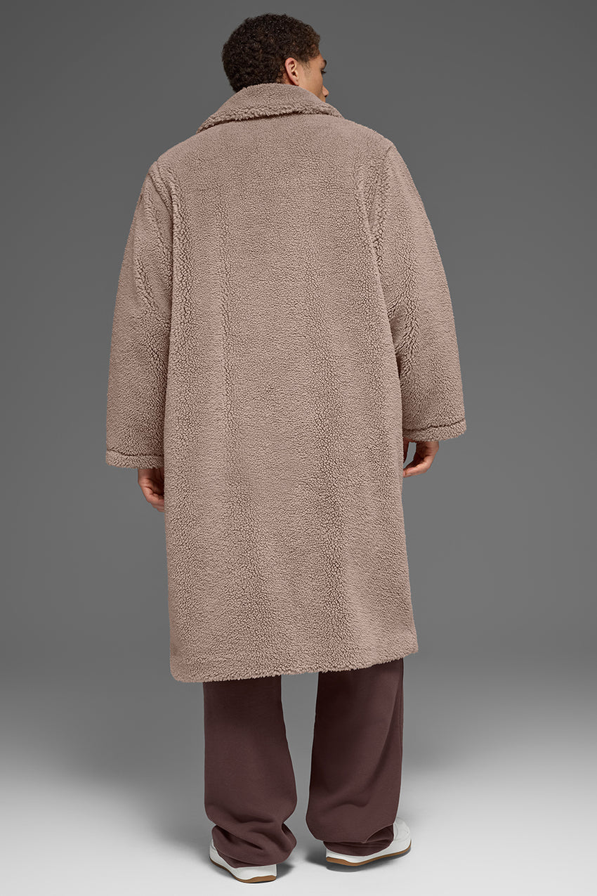 Oversized Sherpa Trench - Black