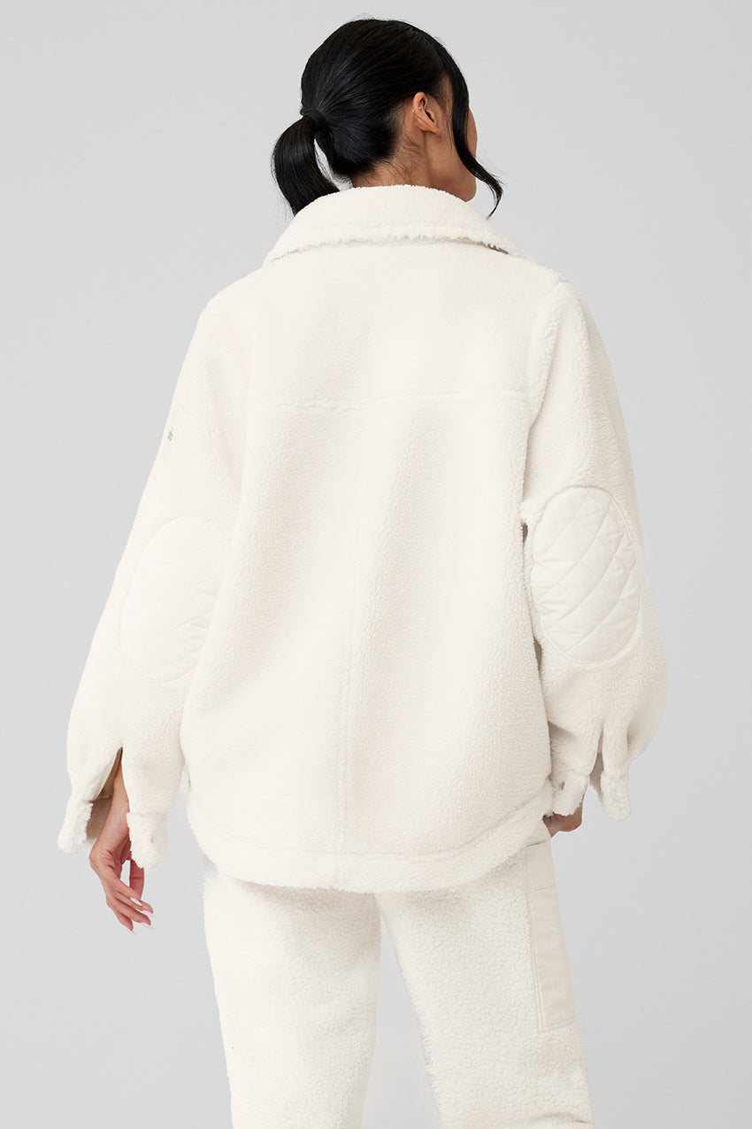 Sherpa Edge Shacket - Black