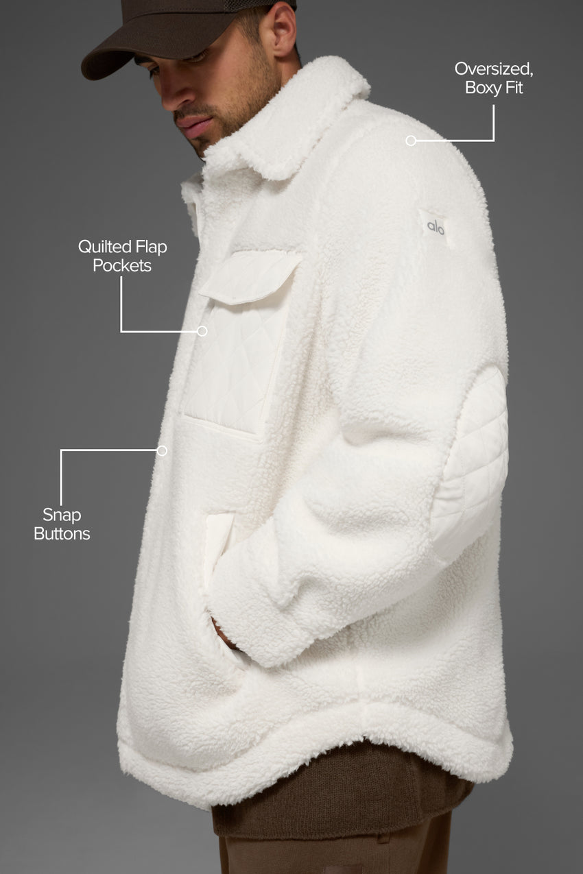 Sherpa Edge Shacket - Black