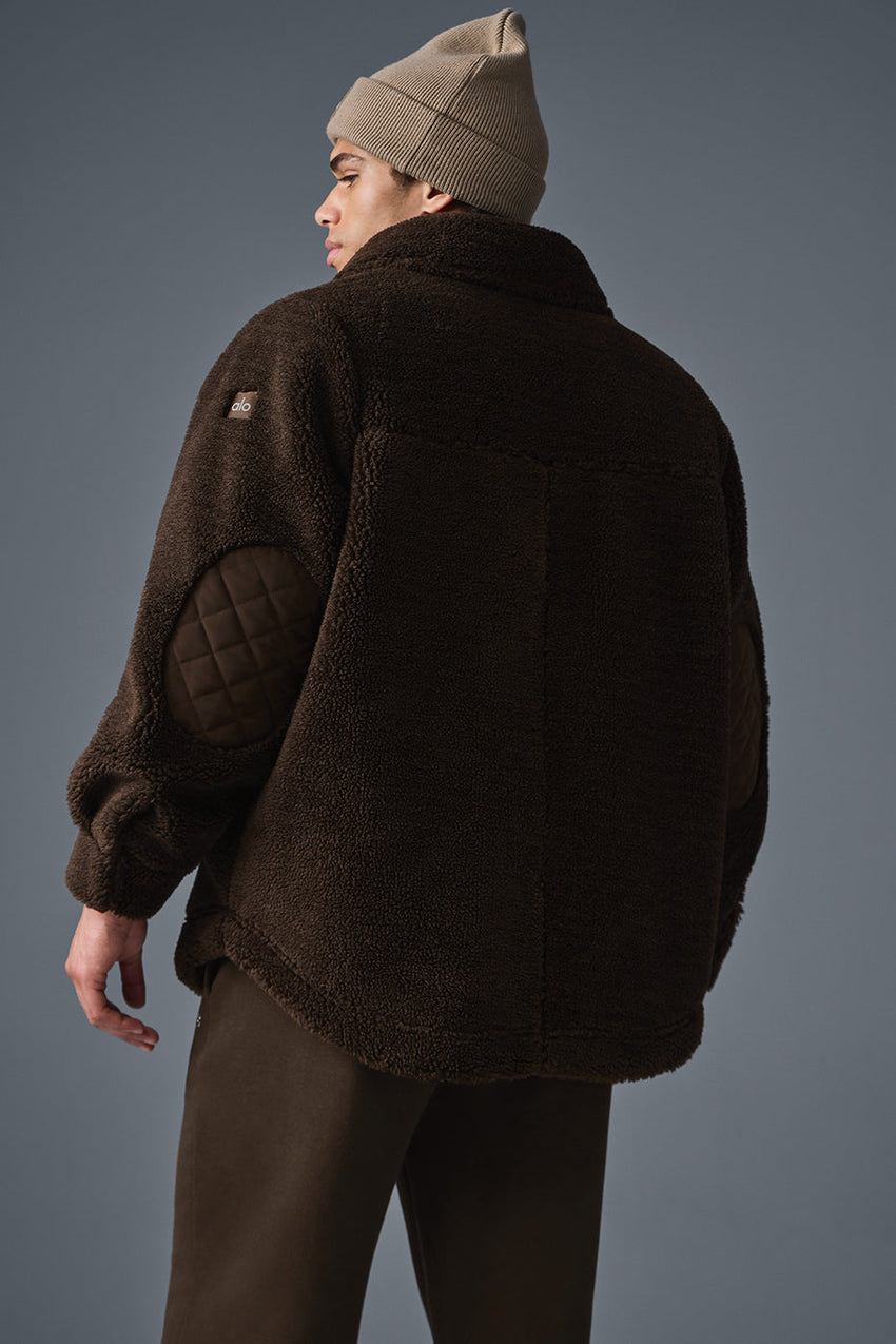 Sherpa Edge Shacket - Black