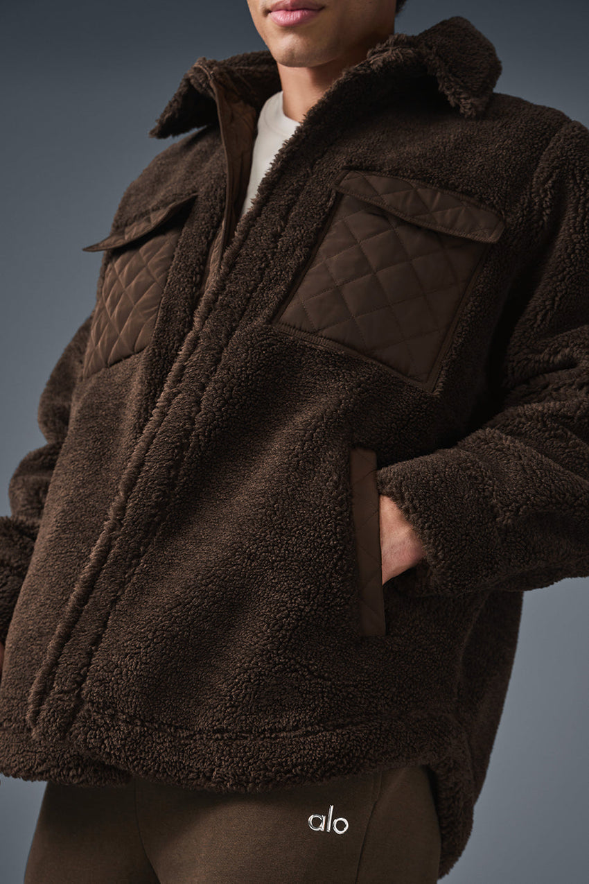 Sherpa Edge Shacket - Black
