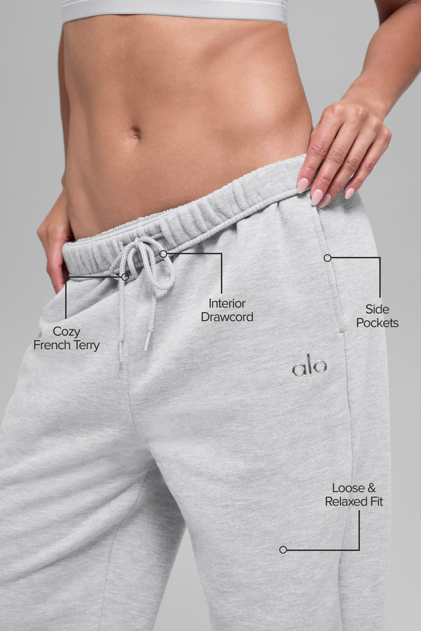 Accolade Straight Leg Sweatpant - Black