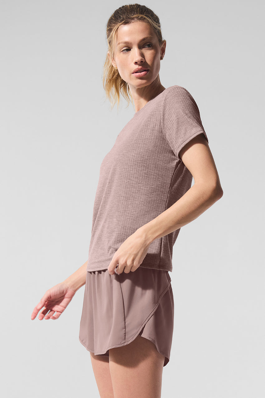 Ribbed Sea Coast Tee - Ivory