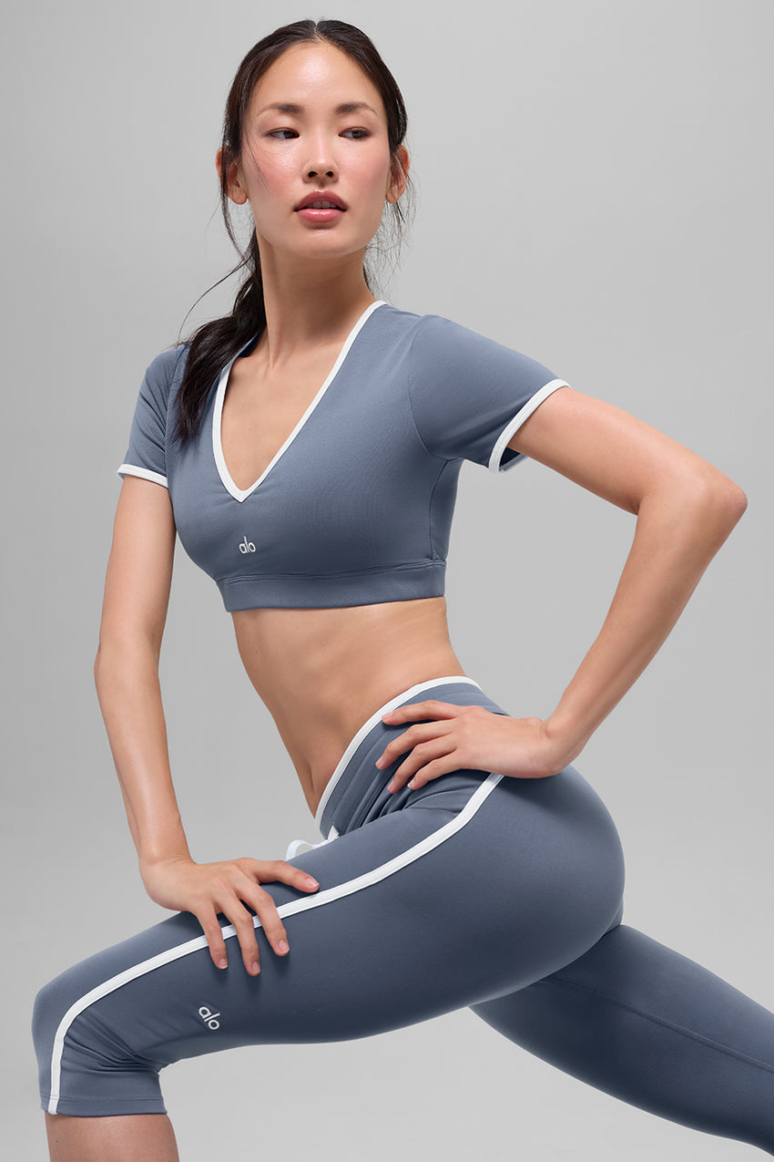 Airbrush Race Pace Short Sleeve - Black/White