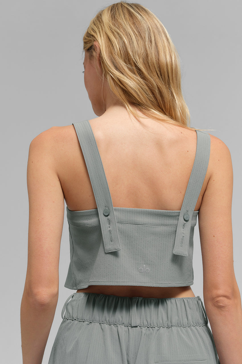 Cropped Dreamscape Tank - Black