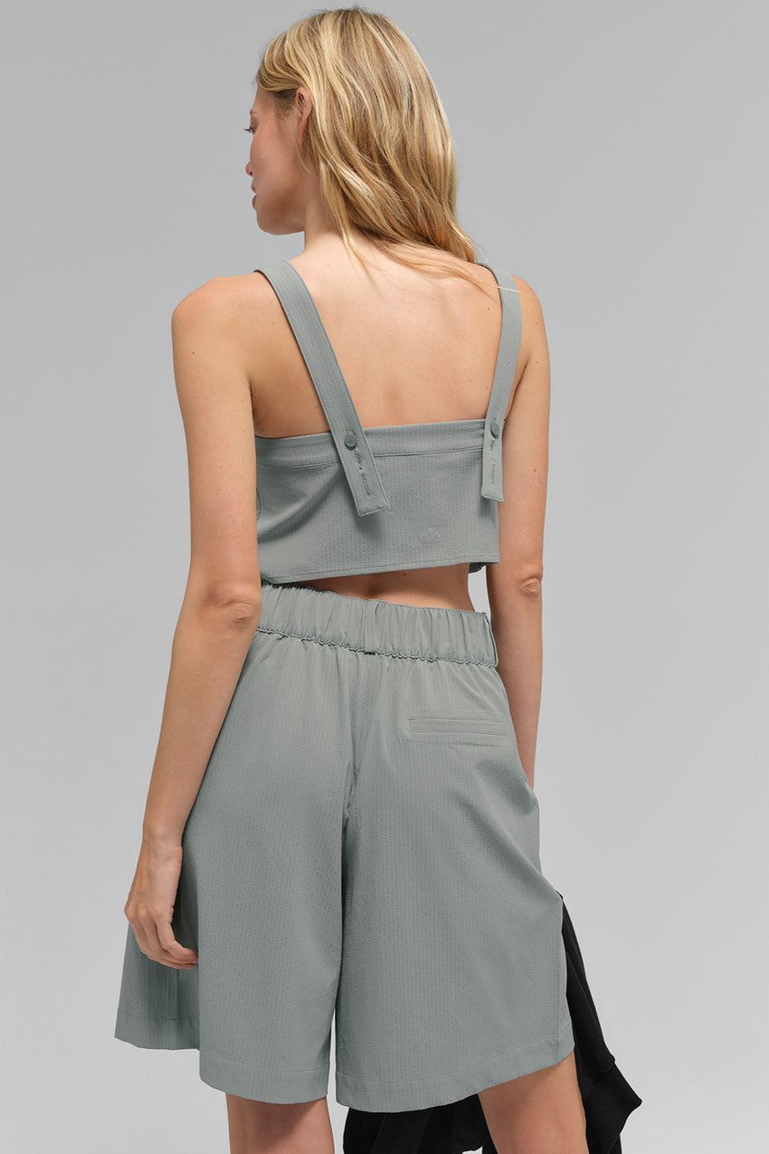 Cropped Dreamscape Tank - Black