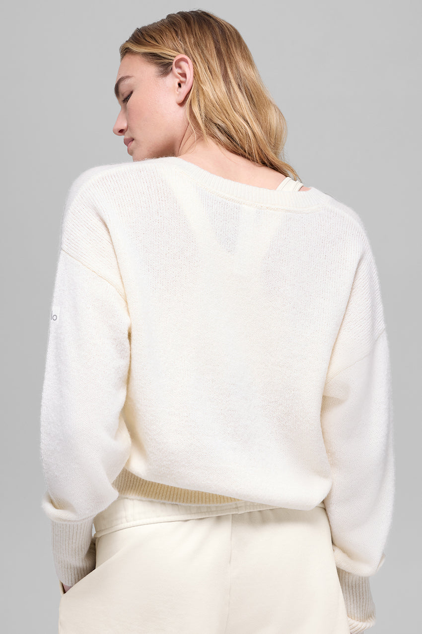 Cashmere New Class V-Neck Sweater - Ivory