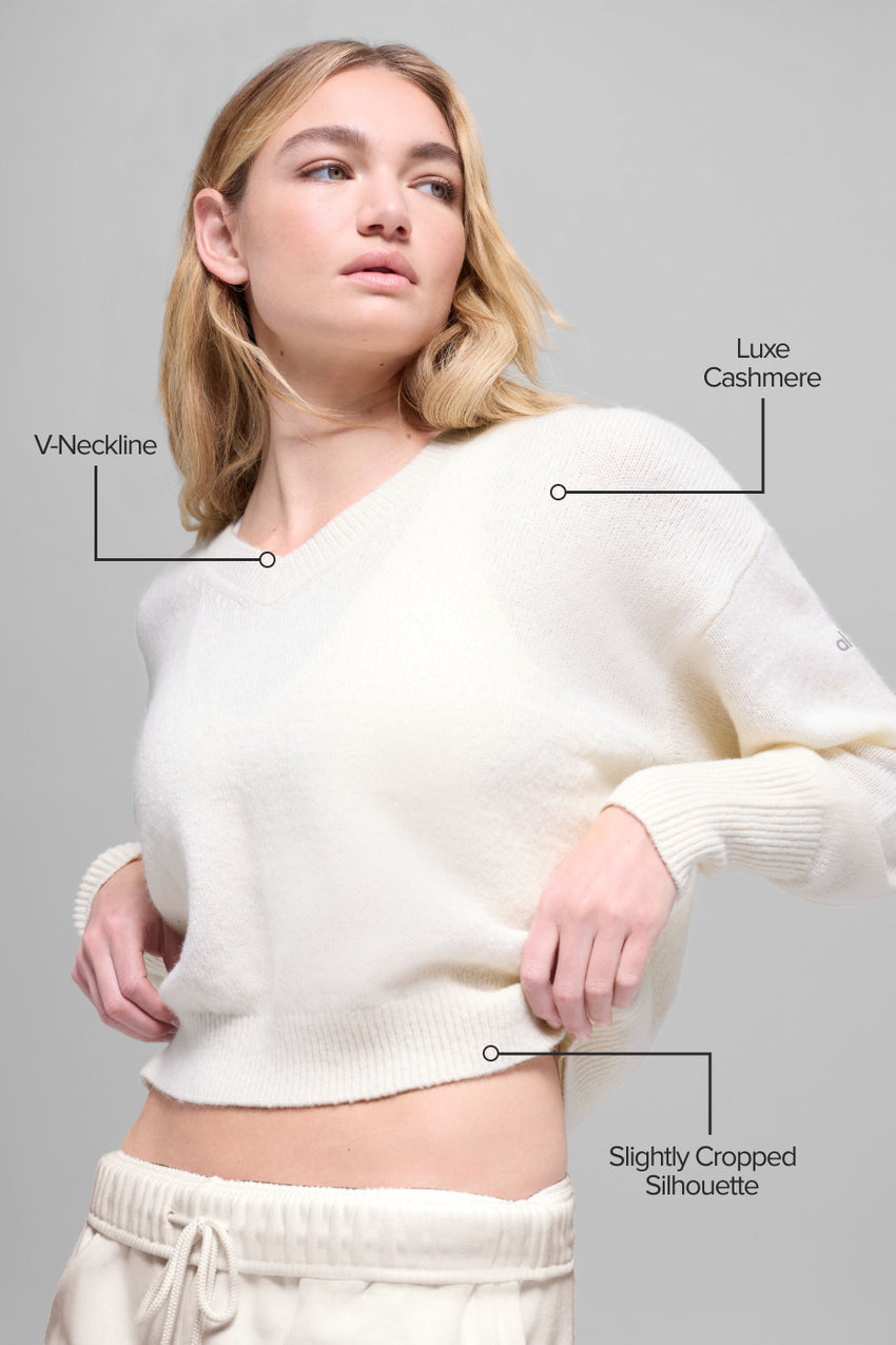Cashmere New Class V-Neck Sweater - Ivory