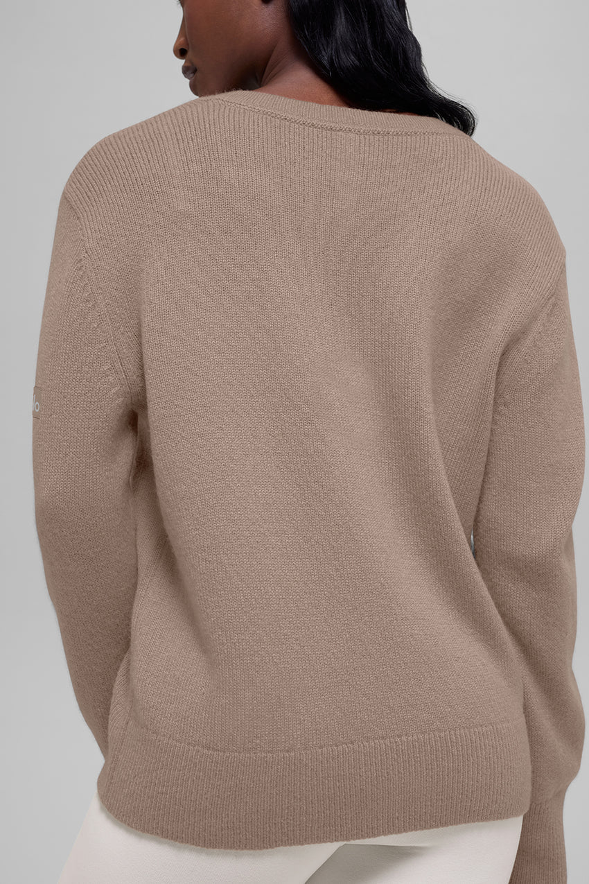 Cashmere New Class Oversized V-Neck Sweater - Ivory