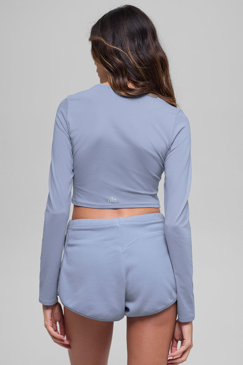 Alosoft Crop Finesse Long Sleeve - Black