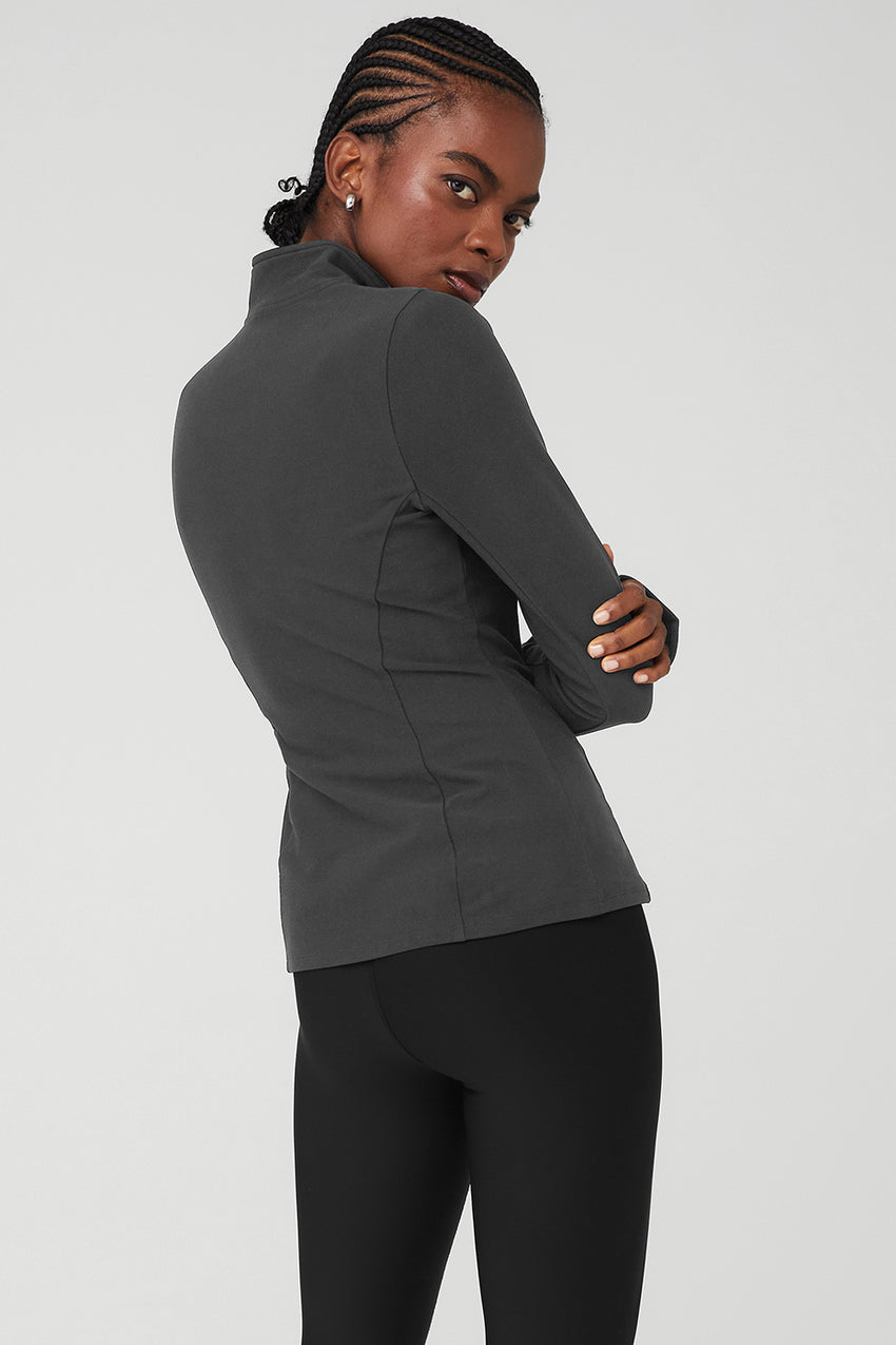Alosoft 1/2 Zip Rapid Pullover - Black
