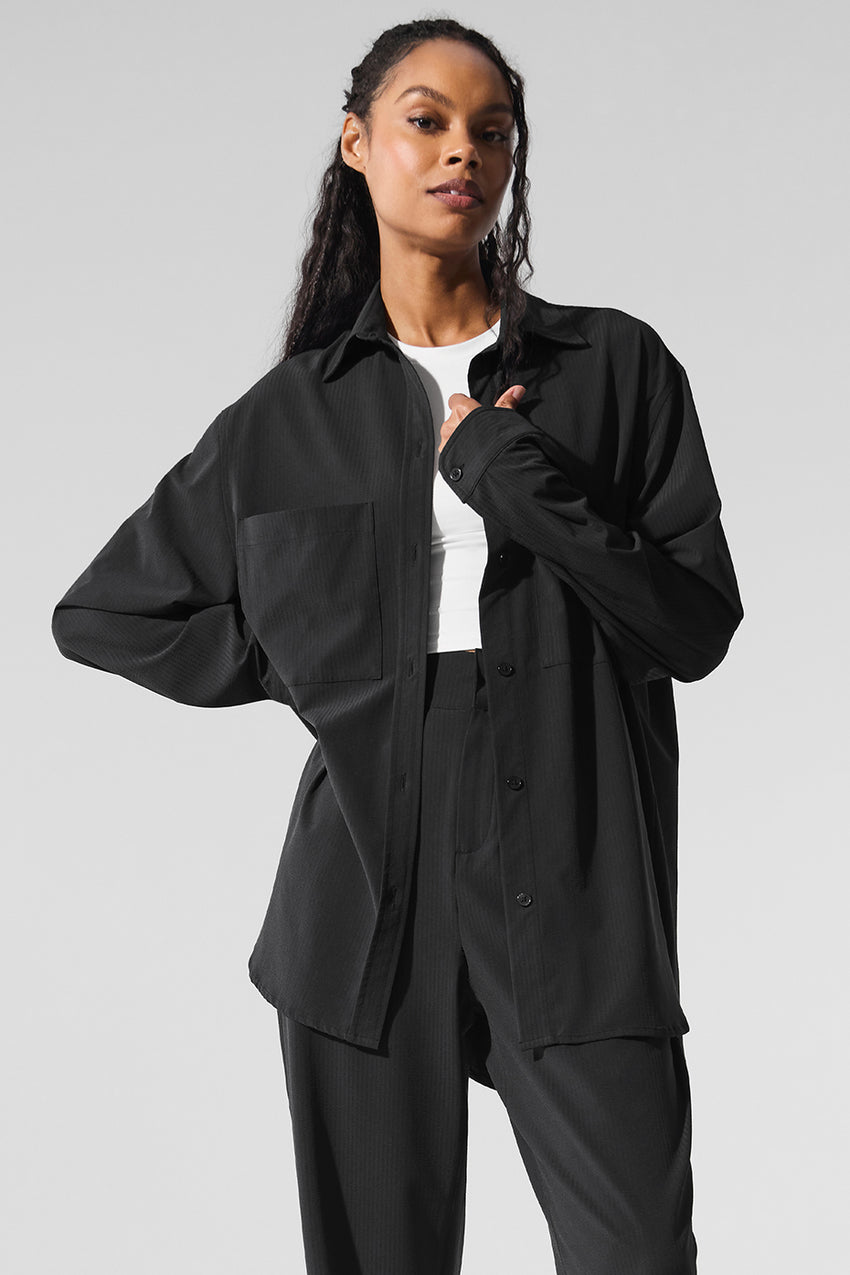 Dreamscape Button Down Long Sleeve - White