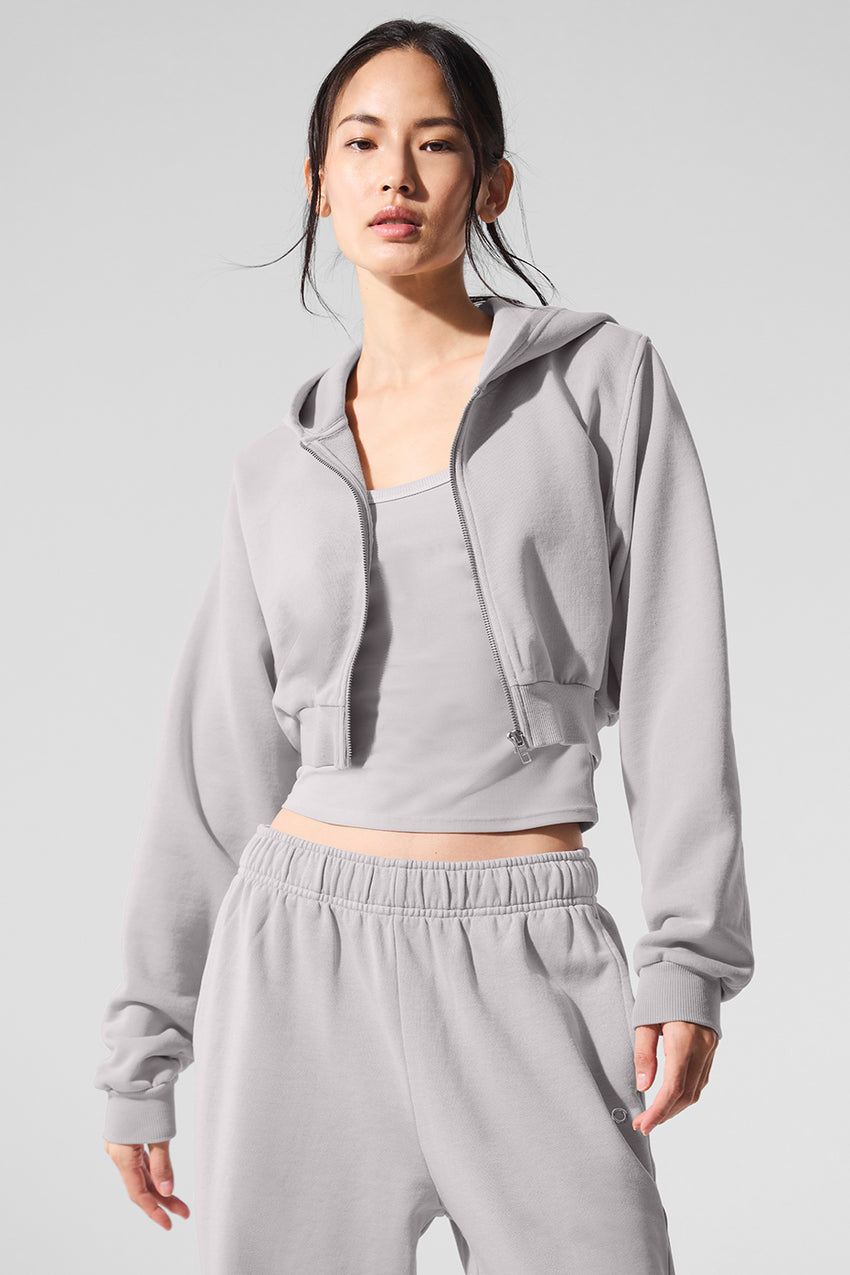 Sweet Escape Zip Up Hoodie - Black
