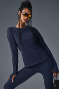 Airbrush Winter Warm Nocturne Long Sleeve - Black