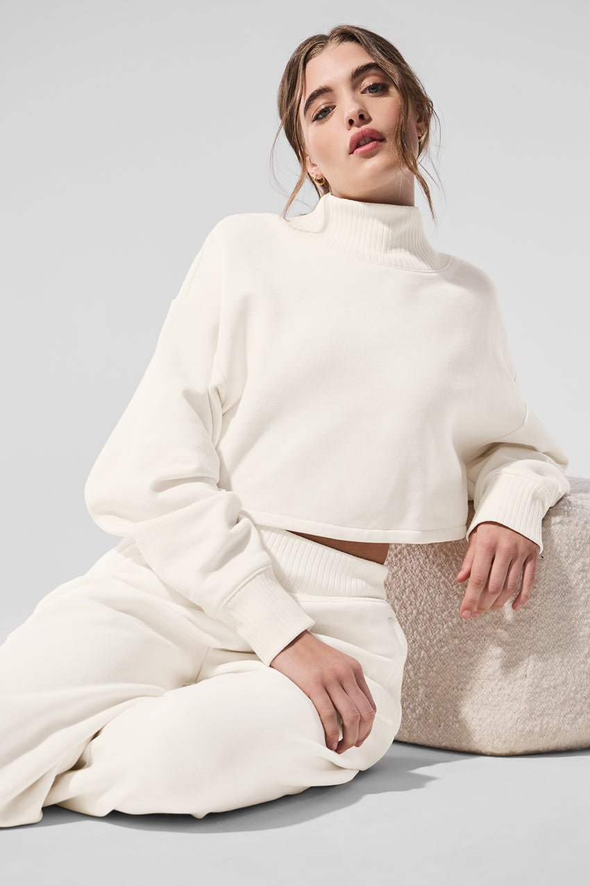 Cropped Serenity Coverup - Athletic Heather Grey