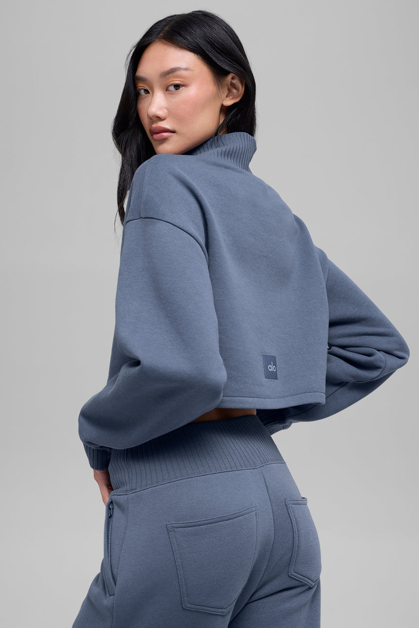Cropped Serenity Coverup - Athletic Heather Grey