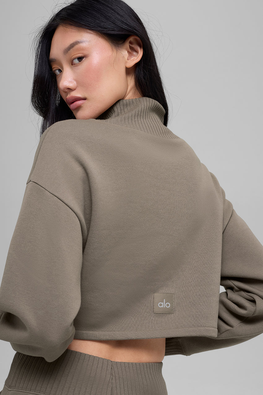 Cropped Serenity Coverup - Athletic Heather Grey