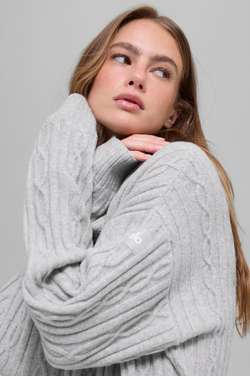 Cable Knit Winter Bliss Cardigan - Ivory