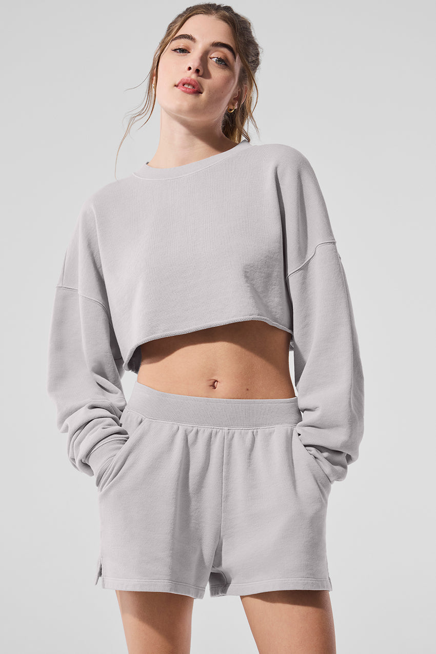 Extreme Cropped Pullover - Black