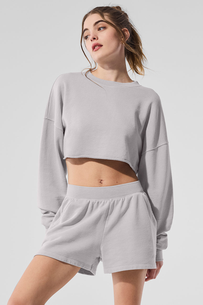 Extreme Cropped Pullover - Black