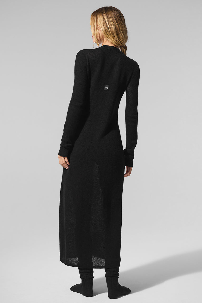 Sheer Cashmere Long Cardigan - Ivory