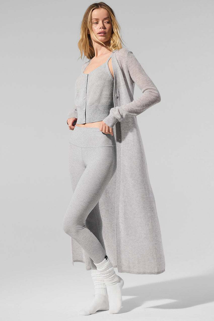 Sheer Cashmere Long Cardigan - Ivory