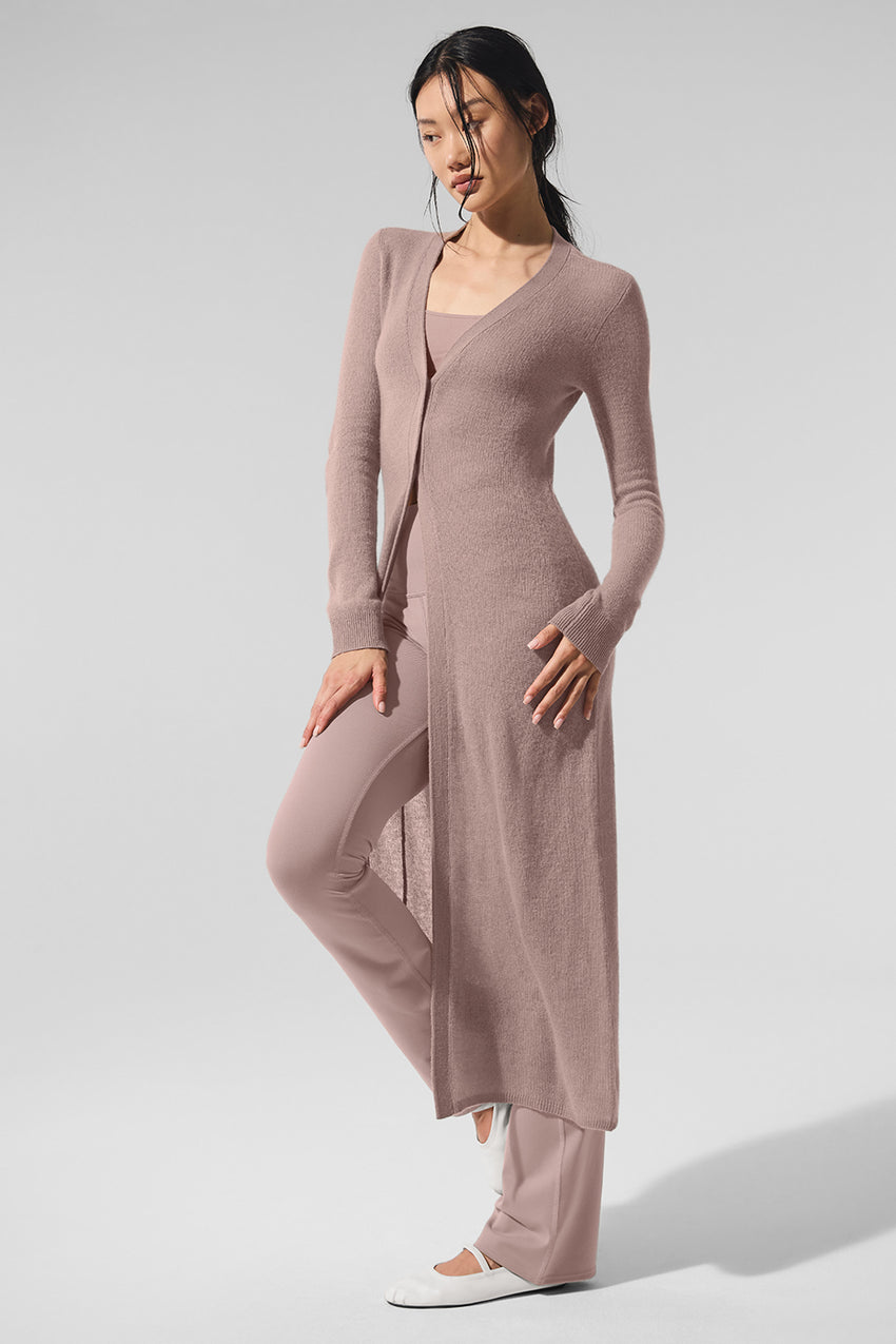 Sheer Cashmere Long Cardigan - Ivory