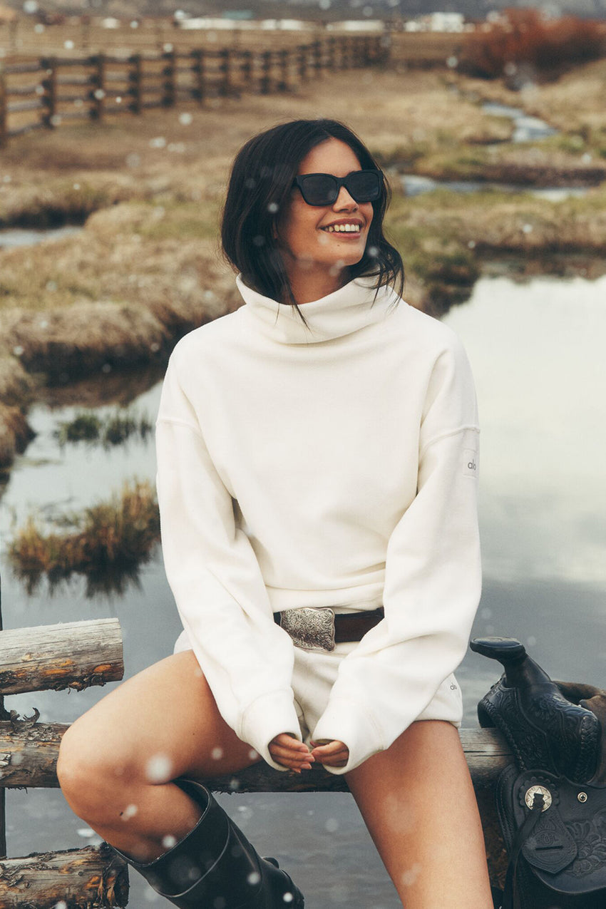 Polar Fleece Hazy Pullover - Ivory