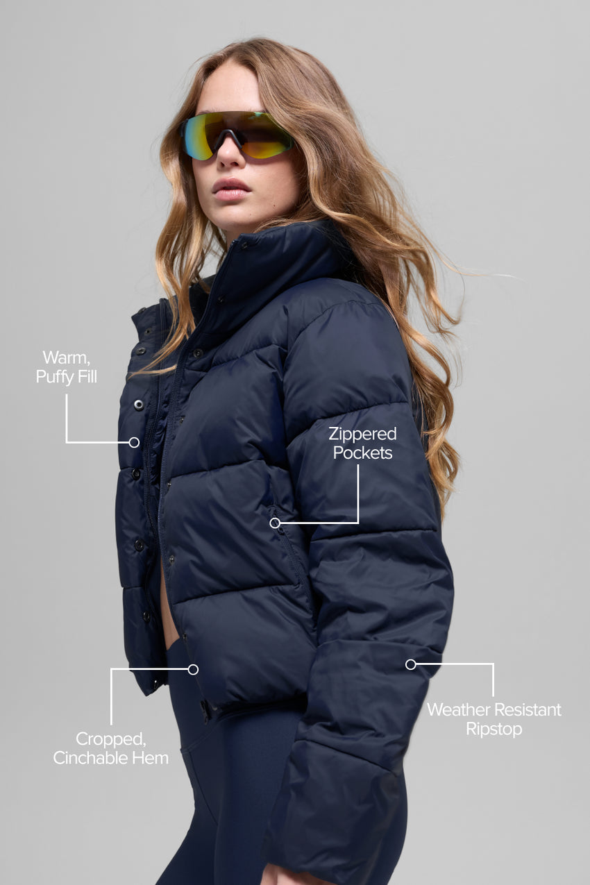 Gold Rush Puffer - Black