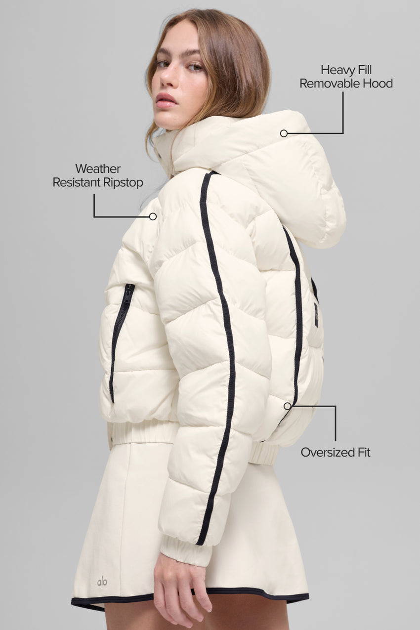 Aspen Love Puffer Jacket - Black