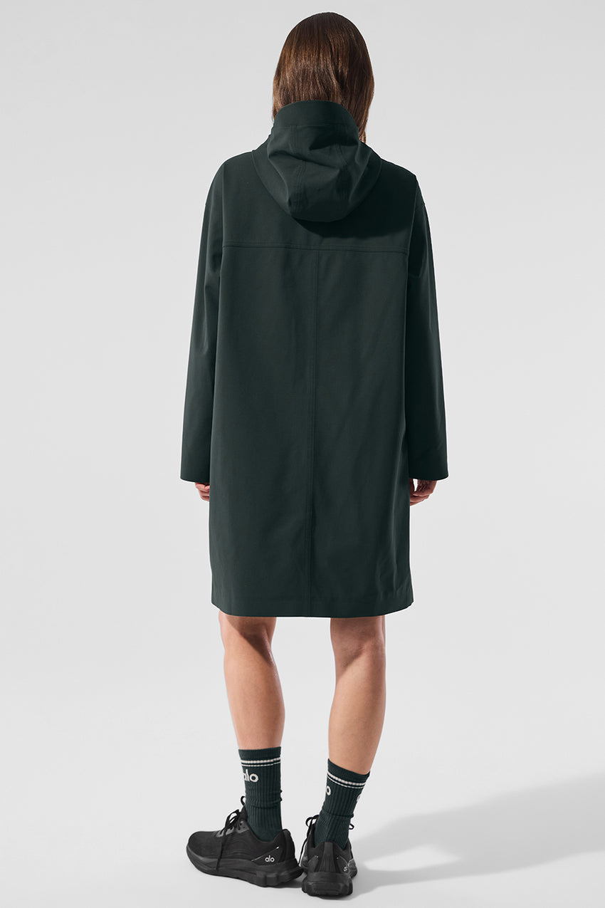 Rain Or Shine Long Coat - Black