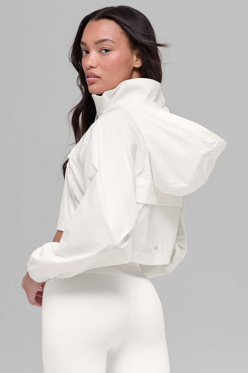 Cropped Playmaker Jacket - Black