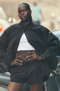 Socialite Shacket - Black