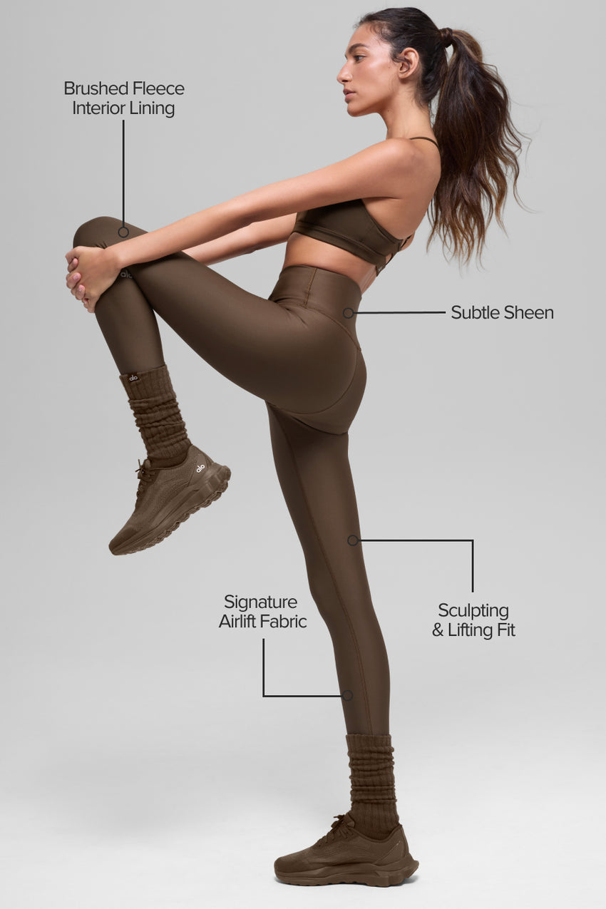 Airlift Winter Warm High-Waist Legging - Black