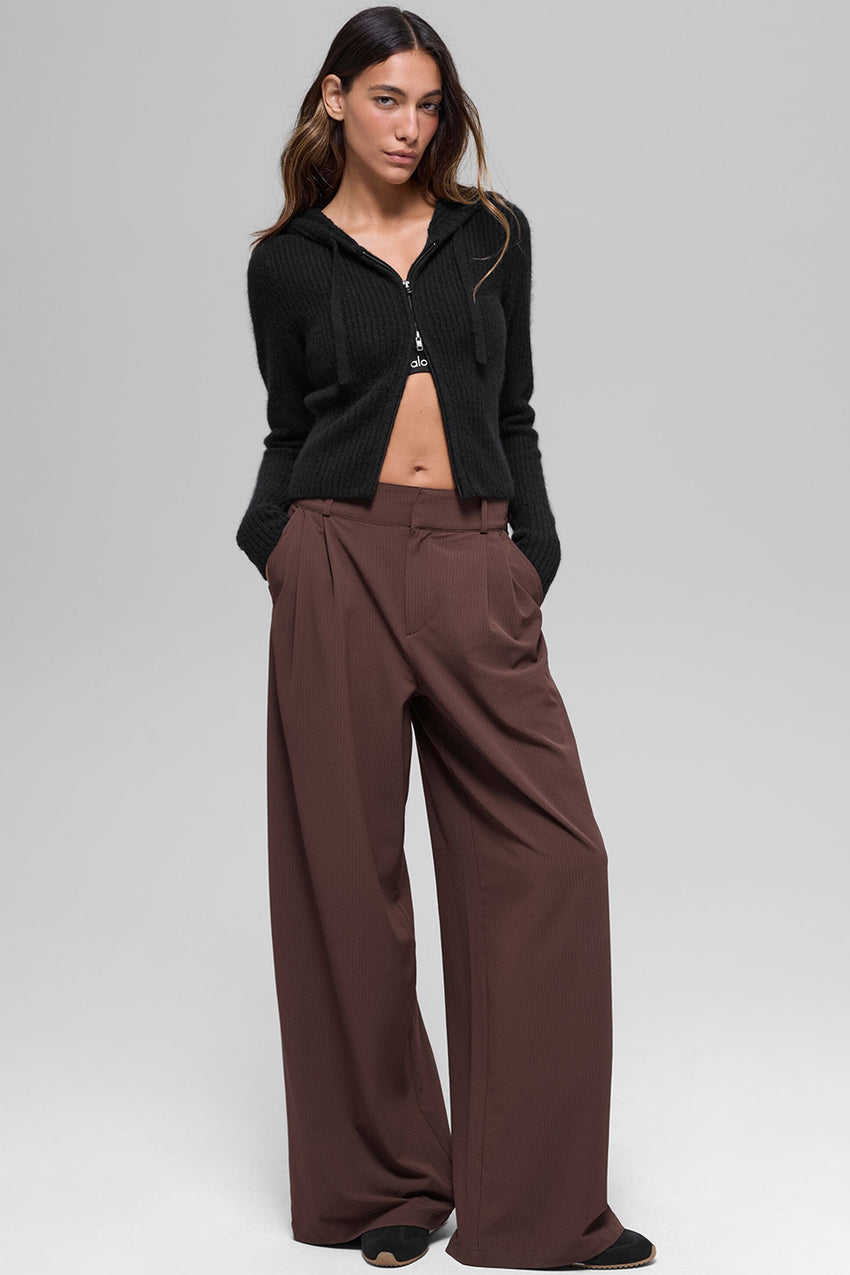 High-Waist Dreamscape Trouser (Long) - Black