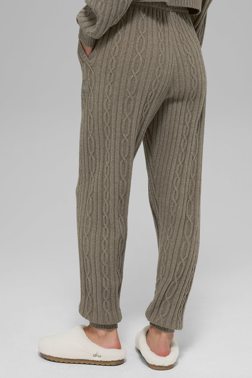 Cable Knit Winter Bliss Pant - Ivory