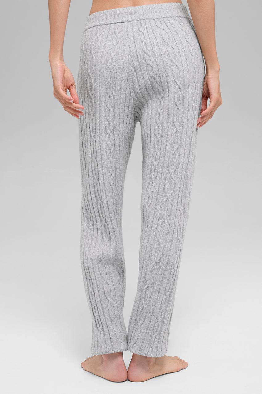 Cable Knit Winter Bliss Pant - Ivory