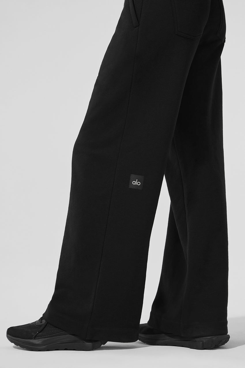 Serenity Wide Leg Sweatpant - Athletic Heather Grey