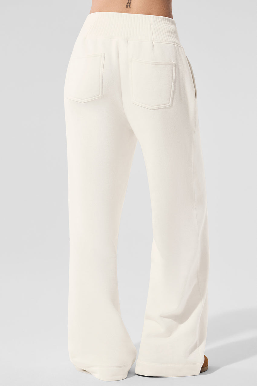 Serenity Wide Leg Sweatpant - Athletic Heather Grey